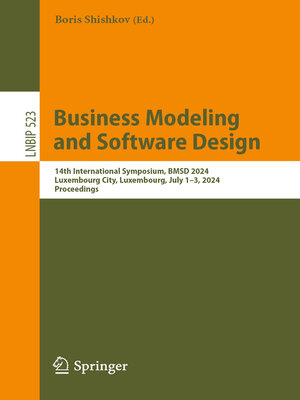 cover image of Business Modeling and Software Design